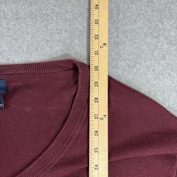 Harbor Bay Red V-Neck Pullover Long Sleeve Knit Sweater Men's Size 2XL - Picture 6 of 7